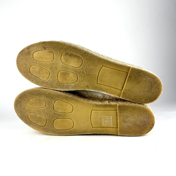 Prada White Canvas Espadrille Flats - size 41/10 US - Picture 13 of 16